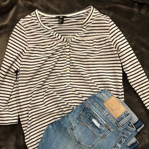 H&M quarter length shirt